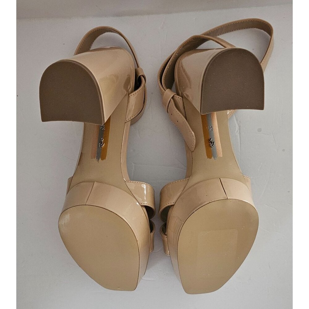 Sam Edelman Nolita Modern Block Heel Open Toe‎ Ankle Strap Heeled Sandal, Sz 8.5 - Picture 4 of 5